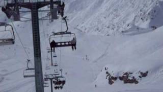 ski lift jump in La Plagne France [upl. by Kciremed]