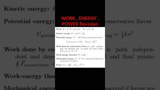 Work energy power formula jeeiit neet shorts ytshorts sciencebyiitian [upl. by Hait]