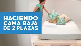 ¿Cómo hacer una cama baja de 2 plazas [upl. by Nyrehtak]