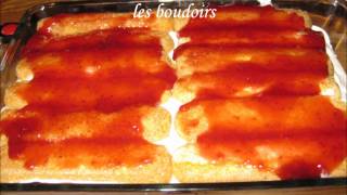 Comment faire un tiramisu aux fraises [upl. by Barcus]