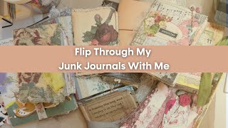 Flip Through My Junk Journals With Me [upl. by Ross]