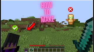 How Make Custom Totem Of Undying Skin🤯in Minecraft java Hindi 2024 minecraft SenpaiSpider [upl. by El]