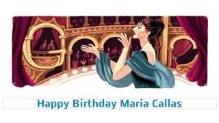 Maria Callas  Мария Каллас Google Doodle [upl. by Alecram]