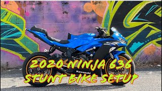 2020 Kawasaki Ninja 636 stunt bike setup [upl. by Laurance]