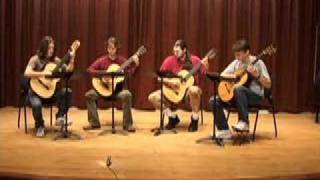 EMU Guitar Quartet plays Camino de Felanitx [upl. by Gaultiero731]