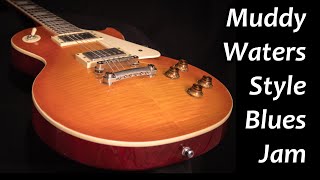 Muddy Waters Style Blues Jam Backing Track in A [upl. by Mesics]