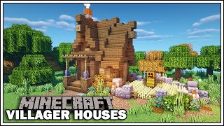 Minecraft Villager Houses  THE FARMER  Minecraft Tutorial [upl. by Alhan]