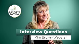 Interview Questions  Kim BrownWebster Human Resources Director [upl. by Aisha]