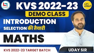 KVS 202223 Target Batch  Maths IntroductionDemo Class by Uday Sir [upl. by Salangi]