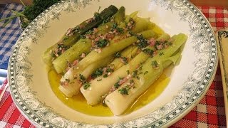 LES POIREAUX VINAIGRETTE Grand Mère Mitraille à lancienne un succès gourmand   Gourmandises TV [upl. by Hodge923]