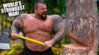 STRONGMAN Tries TIMBERSPORTS [upl. by Fritzie]