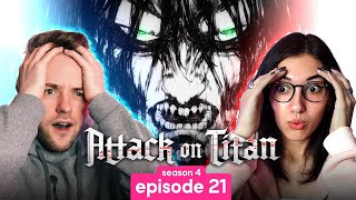 Attack on Titan  Season 4 Episode 21 REACTION [upl. by Summons913]