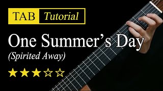 One Summers Day  Guitar Lesson  TAB [upl. by Sorel]