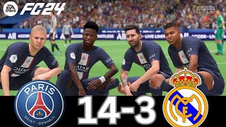 WHAT HAPPEN IF MESSI RONALDO MBAPPE NEYMAR PLAY TOGETHER ON PSG VS REAL MADRID [upl. by Hayidah]