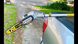 🤩 REVIEW DEWALT POLE SAW 😚 DCPS620P [upl. by Sivet]