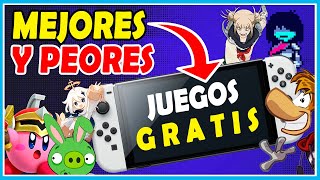 Los MEJORES Y PEORES JUEGOS GRATIS para NINTENDO SWITCH 20232024  N Deluxe [upl. by Akimit]