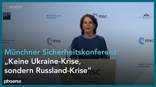 Sicherheitskonferenz Rede von Außenministerin Annalena Baerbock zur RusslandUkraineKrise [upl. by Aible]