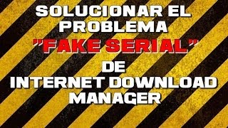 IDM Has Been Registered With Fake Serial Number Solución [upl. by Fabria]