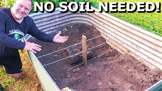 How to FILL a Raised Garden Bed Without Using SOIL [upl. by Notfilc]