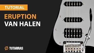 How to play ERUPTION by VAN HALEN  Electric GUITAR LESSON [upl. by Arateehc]