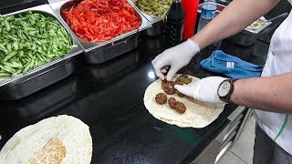 Falafel Sandwich Wraps  Delicious Middle Eastern Street Food in Istanbul [upl. by Haidabej544]