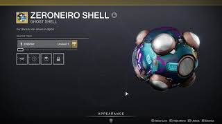 Unpredictable Triumph amp Zeroneiro ghost shell  Destiny 2 [upl. by Lienahs]