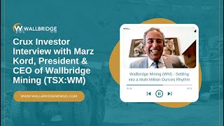 Crux Investor Interview with Marz Kord President amp CEO of Wallbridge Mining TSXWM [upl. by Lois]