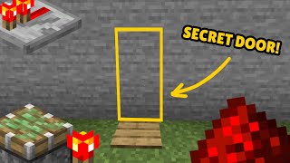 How to Build a SECRET DOOR in Minecraft 120 [upl. by Jermain]