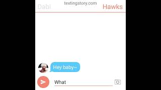 Dabi and hawks texting story [upl. by Naleek]