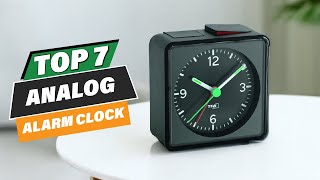 Top 7 Loud Analog Alarm Clocks for Heavy Sleepers [upl. by Hteik741]