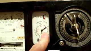 Electricity Meter Smith APM Prepayment Meter  Two shilling  Florin [upl. by Tjaden]