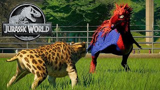 Smilodon vs SpiderMan Dinosaur  Jurassic World Evolution [upl. by Auric]