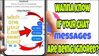 PAANO MALAMAN KUNG NAKA IGNORE KA SA MESSENGER [upl. by Bouchier]