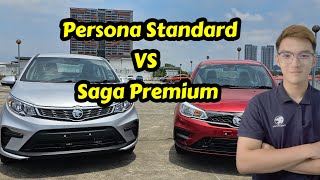 Proton Persona Standard VS Saga Premium 2024 ， Best Selling A amp B Segment Sedan [upl. by Sevart]