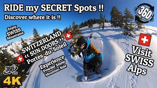 Secret Swiss Alps Ride Spot · Visit Portes du Soleil · Snowboard and Ski the Switzerland Mountains [upl. by Haskins]