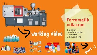 Ferromatik milacron nova servo 150 ton  Plastic injection moulding machine Video [upl. by Jentoft88]