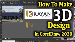 How to Create 3D Letters Design by CorelDraw 2020  Sign Solution  3D Signage  CorelDraw 2020 [upl. by Ahsatin]