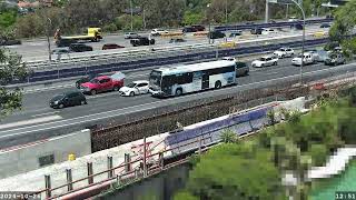 Warringah Freeway Upgrade time lapse  Saturday 26 October 2024 [upl. by Einuj55]