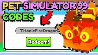 😱This SECRET CODE GIVES FREE HUGE PETS in Pet Simulator 99 [upl. by Tatia]