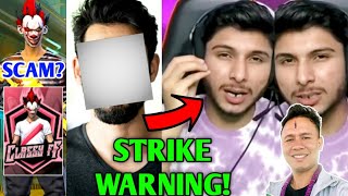 Classy Free Fire did HUGE SCAM ⚠️ Nonstop Gaming got STRIKE Warning Tonde Gamer [upl. by Steffy]