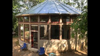 1st Hempcrete Round House in the USA [upl. by Dasi]