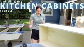 Ep 8 Building my kitchen cabinets from scratch part 2 [upl. by Adnaerb]