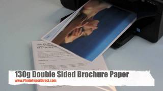 130g Double Sided Brochure Paper [upl. by Nhepets239]