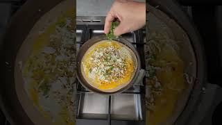 Double egg omelette pizza paratha shortsfeed breakfast ytshorts youtubeshorts [upl. by Ailev640]