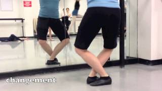 Assemblé  Sissonne Fermé ballet class tutorial beginner [upl. by Zilber]