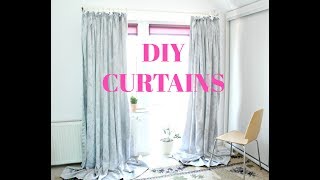 DIY CURTAINS EASY SEWING TUTORIAL [upl. by Shaine]