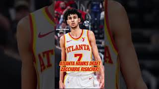 ATLANTA HAWKS DRAFT ZACCHARIE RISACHER FIRST IN DRAFT nba atlantahawks france nbadraft fyp [upl. by Eleanora]