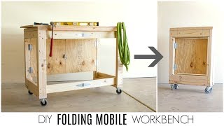 DIY Folding Mobile Workbench [upl. by Aisiram662]