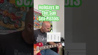 Holidays In The Sun Sex Pistols Guitar Lesson  Tutorial sexpistols punk guitar guitarlesson [upl. by Silvain363]