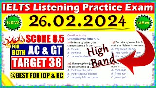 IELTS LISTENING PRACTICE TEST 2024 WITH ANSWERS  26022024 [upl. by Heger]